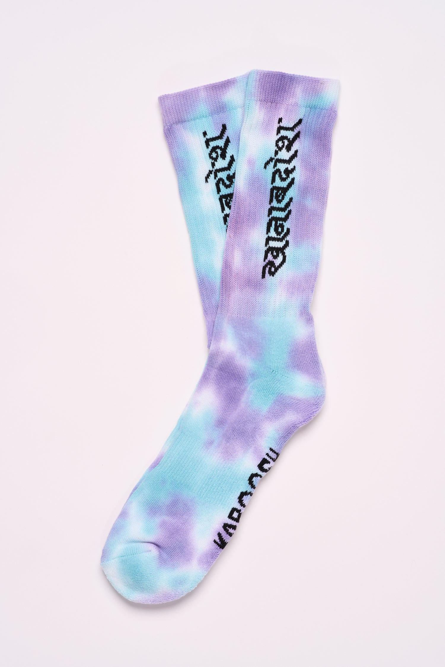 Socks - Hindi - Purple and sky blue - one size - Unisex