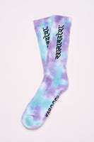 Load image into Gallery viewer, Socks - Hindi - Purple and sky blue - one size - Unisex