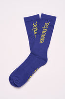Load image into Gallery viewer, Socks - Hindi - Royal Blue - one size - Unisex