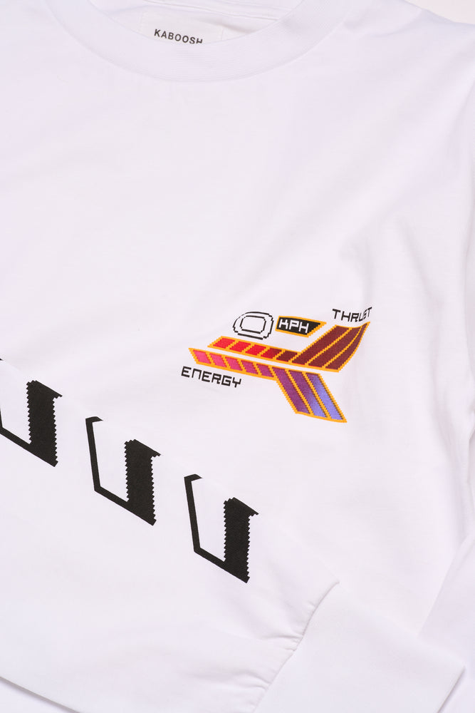 Load image into Gallery viewer, Wipeout - full sleeve - white - Unisex